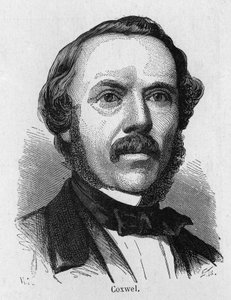 Retrato de Coxwel, aeronáutico britânico - in “” Album of Science; cientistas ilustres; Grandes descobertas ”” ”1896. de French School