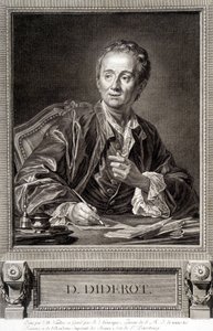 Retrato de Diderot da Enciclopédia de Diderot e Alembert de French School