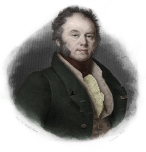 Retrato de Edouard, Duque de Fitz-James (Fitz James) (1776-1838), político francês. in "LIBRE DES SPEAKERS" de Louis de Cormenin Timon. 1842. Coleção privada. de French School