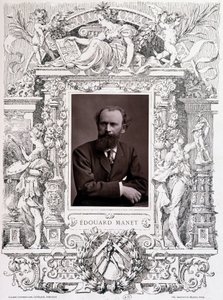 Retrato de Edouard Manet de French School