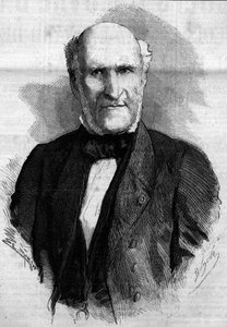 Retrato de Elie Duke de Decazes e Glucksberg (1780 - 1860), advogado e político francês. Gravura em "Le Monde Illustré" n°186 de 3 de Novembro de 1860. de French School