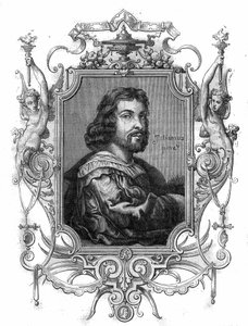 Retrato do Imperador Othon I da Germânia, conhecido como o Grande (Otton, 912-973). Gravura em "Histoire des papes-kings-queens-et-empereurs a travessa les centuries" de Maurice Lachatre de French School