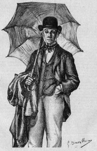 Retrato de Ernest Legouve (1807-1903), poeta, romancista e dramaturgo francês, membro da Academia Francaise. Gravura em "La gazette du dimanche", de 9 de janeiro de French School