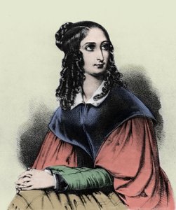 Retrato de Flora Tristan, avó de Gauguin, 1839 de French School