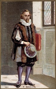 Retrato de Francis Bacon (1561-1626), estadista e filósofo inglês. de French School