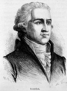 Retrato de François Denis Tronchet (1726 - 1806), jurista e político - em "L