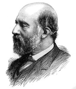 Retrato de François Ferdinand Philippe, Príncipe de Joinville (1818-1900). Gravura em "Le Monde Illustré", 26 de Junho de 1886. de French School