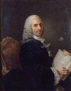 Retrato de François Quesnay (1694-1774), médico de Luís XV e fisiocrata, depois de 1743 (óleo sobre tela) de French School
