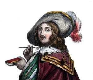Retrato de François VI, Duque de La Rochefoucauld, Príncipe de Marcillac (1613-1680), autor francês. de French School