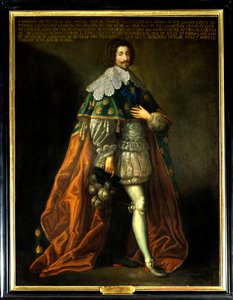 Retrato de François de Bethune, Duque de Orval (1598-1678) até da França, filho de Maximiliano de Bethune, Duque de Sully (1559-1641). Pintura anónima do século XVII. Óleo sobre tela. Menção obrigatória: Sully sur Loire, Chateau de Sully - Retrato do Padre de French School