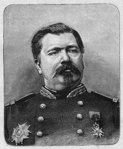 Retrato do General Davout (c. 1829), Grão-Chanceler da Legião de Honra. Gravura em "La gazette du dimanche" de 12 de Dezembro de 1895. de French School