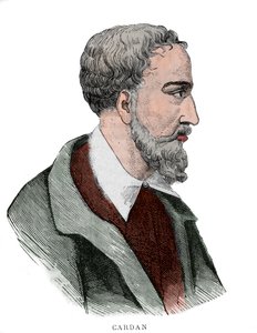 Retrato de Gerolamo Cardano (Girolamo Cardano, Hieronymus Cardanus ou Jerome Cardan) de French School