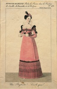Retrato de Giuseppina Ronzi de Begnis no papel de Rosina em 