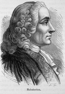 Retrato de Guillaume Chretien (Guillaume-Chretien) de Lamoignon de Malesherbes (1721-1794), político francês - in "A História da França" de Henri Martin de French School