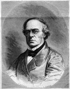 Retrato de Halevy (Jacques Fromental Levy, dit) (1799-1862), compositor francês. Gravura em "Le Monde Illustré" n°259 de 29 de março de French School