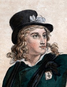 Retrato de Henri du Vergier (Verger), conde de La Rochejaquelein (1772-1794), general da insurreição Vendista Realista (Guerra na Vendéia) durante a Revolução Francesa. de French School