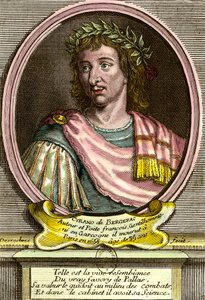 Retrato de Hercules Savinien de Cyrano de Bergerac (1619 - 1655) escritor francês. de French School