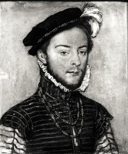 Retrato de Tiago de Sabóia (1531-1585) Duque de Nemours, c.1565 de French School
