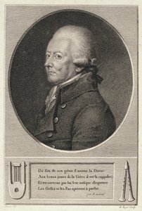 Retrato de Jean Georges Noverre (1727-1810) gravado por B. Roger de French School