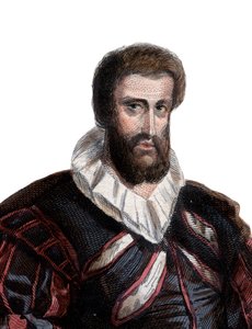 Retrato de Jean Goujon (1510-c.1566), escultor e arquiteto francês. de French School