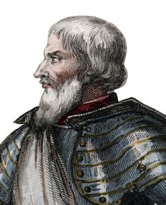 Retrato de Jean II O Maingre (Le Meingre) (1366-1421), chamado Boucicaut, marechal da França. de French School