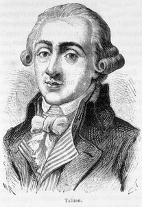 Retrato de Jean Lambert (Jean-Lambert) Tallian, político francês (1767-1820) - em "L