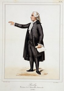 Retrato de Jean Sylvain Bailly (1736 - 1793) - em "Collection de costumes, armes et meubles pour la histoire de la revolution francaise et de l