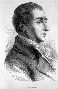 Retrato de Joseph Louis, Conde de Lagrange (1736-1813), matemático francês - em "L
