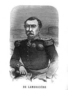 Retrato de Joseph Vantini, dit Youssouf (1808-1866), general francês. Gravura em "Les Illustrations De L
