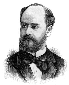 Retrato de Jules Develle (1845-1919), político francês. Gravura em "Le Monde Illustré", 16 de janeiro de French School