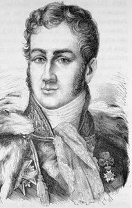 Retrato de Jules de Polignac, político francês (1780 - 1847) - em "L