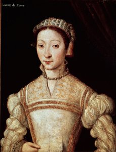 Retrato de Laure (Laura) por Noves (1308-1348), mulher aimee de Petrarque (Francesco Petrarca) Pintura da escola francesa do Sol do século XVI. 21 x 28 cm Chantilly, musee Conde - Retrato de Laura de Noves (1308-1348), Francesco Petrarcas amada mulher de French School