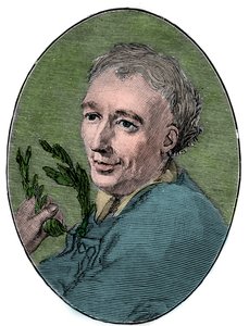 Retrato de Laurence Eusden (1688-1730) poeta inglês. de French School