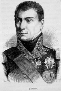 Retrato de Louis Alexandre (Louis-Alexandre) Berthier, Marechal francês (1753 - 1815) - em "L