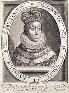 Retrato de Luís XIII, jovem. de French School