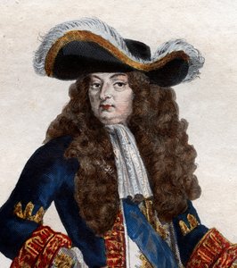 Retrato de Luís XIV da França (1638-1715), rei da França. de French School