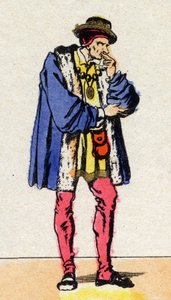 Retrato de Luís XI (1423-1483), Rei de França. de French School