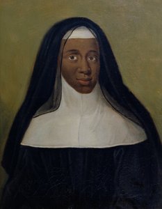 Retrato de Louise-Marie-Therese (1664-1732) A freira negra de Moret