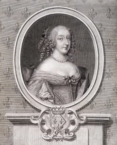 Retrato de Mademoiselle de Montpensier chamada "Grande Mademoiselle". de French School