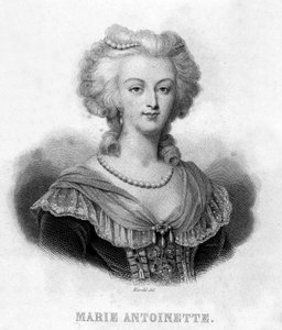 Retrato de Maria Antonieta (1755 - 1793) - em "Revolução Francesa" de Thiers. Século XIX de French School