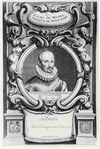 Retrato de Michel de Montaigne de French School