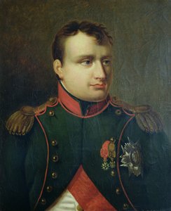 Retrato de Napoleão I (1769-1821) (óleo sobre tela) de French School