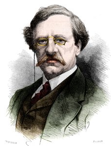 Retrato de Nils Adolf Erik (Eric) Barão Nordenskjold (Nordenskiold) (1832-1901), naturalista e explorador sueco. Gravura no "Le Monde Illustré" n°1178 de 25 de outubro de French School