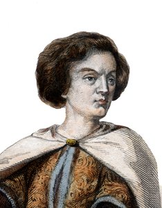 Retrato de Pedro Abelardo (Pierre Abeilard) (1079-1142), filósofo escolástico francês, teólogo e lógico. de French School