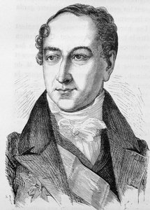 Retrato de Peyronnet (ou Peyronet), político francês (1778 - 1854) - em "L