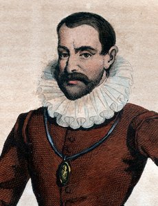 Retrato de Philippe Duplessis Mornay (1549-1623), senhor de Plessis Marly, escritor protestante francês. de French School