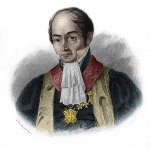 Retrato de Pierre-Francois-Hercule (Pierre Francois Hercule), Conde de Serre (1776-1824), político francês. in "LIBRE DES SPEAKERS" de Louis de Cormenin Timon. 1842. Coleção privada. de French School