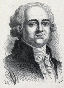Retrato de Pierre Louis Manuel, político francês (1751-1793) representante do Sena na Convenção Nacional. Gravura a partir de 1889. Coleção privada. de French School