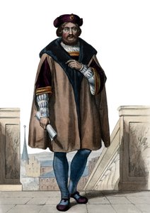 Retrato de Pierre de Ronsard (1524-1585), poeta francês. de French School