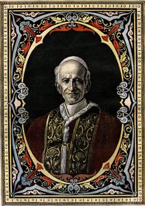Retrato do Papa Leão XIII (Leão XIII, Giacchino Pecci de French School